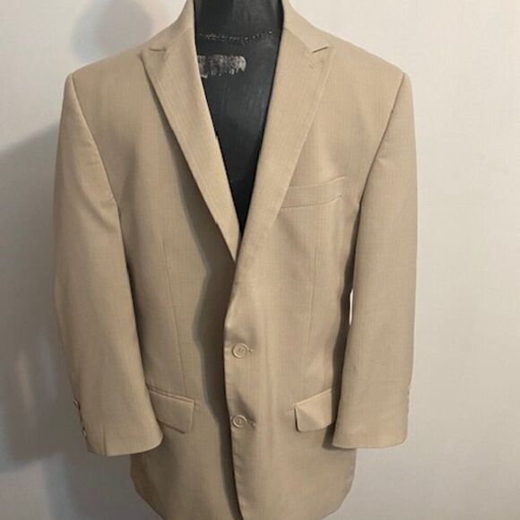 Lineage Tan 3 front pockets blazer, size 42R - Picture 1 of 8